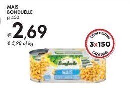Bennet Bonduelle mais offerta