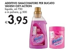 Bennet Vanish additivo smacchiatore per bucato oxy - action offerta