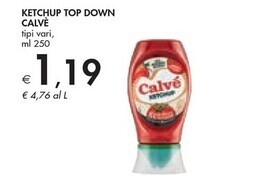 Bennet Calvè ketchup top down offerta