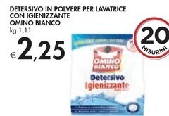 Bennet Omino bianco detersivo in polvere per lavatrice con igienizzante offerta