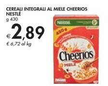 Bennet Nestlè cereali integrali al miele cheerios offerta