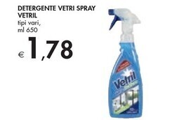 Bennet Vetril detergente vetri spray offerta