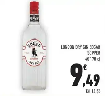 Conad Edgar London Dry Gin Sopper 40° 70 cl offerta