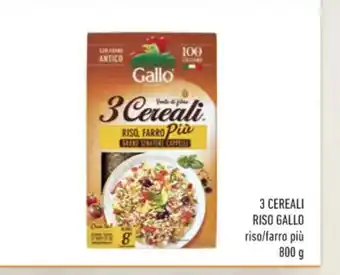 Conad 3 Cereali Riso Gallo 800 g offerta