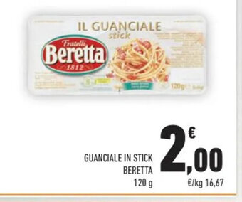 Conad Guanciale In Stick Beretta 120 g offerta