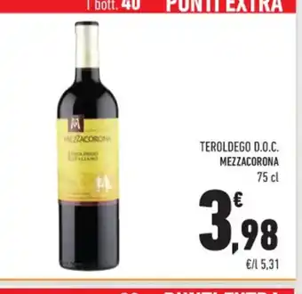 Conad Teroldego D.O.C. Mezzacorona 75 cl offerta
