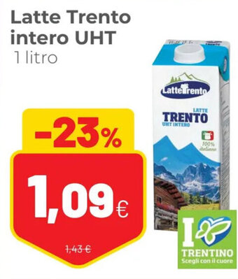 Coop Latte Trento intero UHT 1 litro offerta