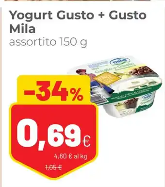 Coop Yogurt Gusto + Gusto Mila 150 g offerta