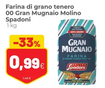 Coop Farina Di Grano Tenero Tipo 00 Gran Mugnaio Molino Spadoni 1 kg offerta