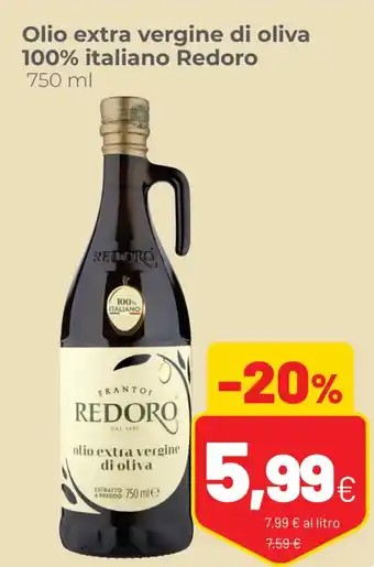 Coop Olio extra vergine di oliva 100% italiano Redoro 750 ml offerta