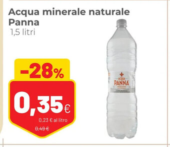 Coop Acqua minerale naturale Panna 1,5 litri offerta