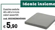 Iper La Grande Cuscino seduta 40 x 40 xh 4 cm offerta