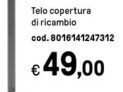 Telo copertura di ricambio