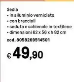 Iper La Grande Sedia in alluminio verniciato offerta