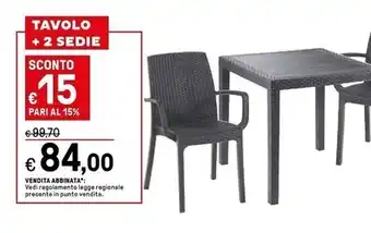 Tavolo + 2 sedie