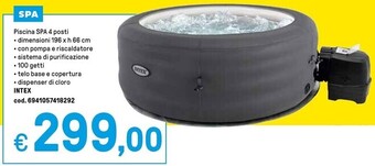 Iper La Grande Intex piscina spa 4 posti offerta