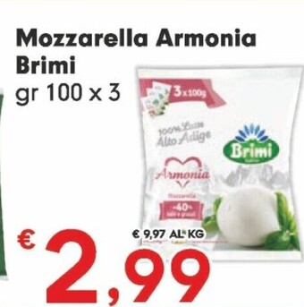 Despar Brimi mozzarella armonia offerta