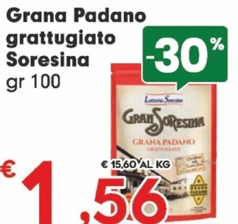 Despar Latteria soresina grana padano grattugiato offerta