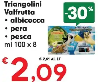 Despar Valfrutta triangolini albicocca offerta