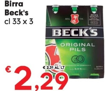 Despar Becks birra offerta