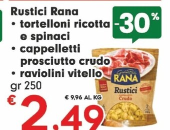 Despar Rana rustici tortelloni ricotta e spinaci offerta