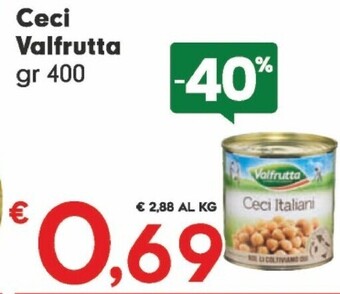 Despar Valfrutta ceci offerta