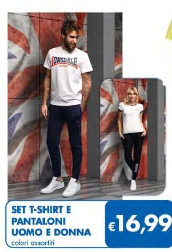 MD Discount Set T-Shirt e Pantaloni Uomo e Donna offerta