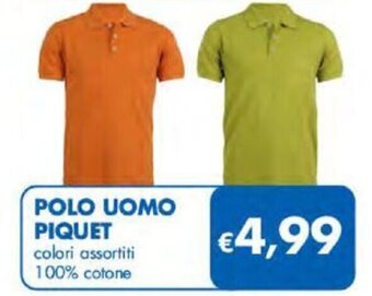 MD Discount Polo Uomo Piquet offerta