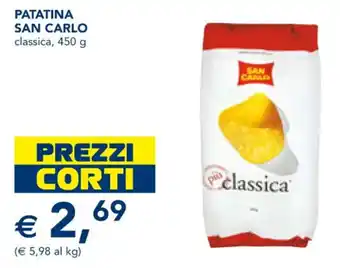 Esselunga San Carlo Patatina classica 450 g offerta