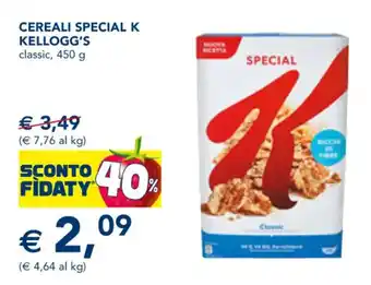 Esselunga Kellogg's Cereali Special K classic 450 g offerta