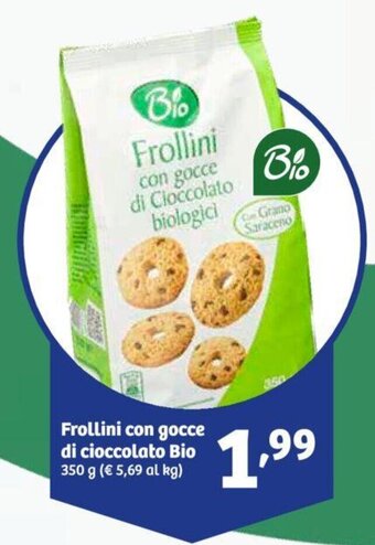 In'S Mercato Frollini con gocce di cioccolato Bio 350 g offerta