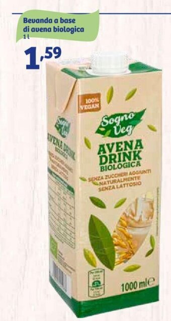 Bevanda a base di avena biologica 1 l