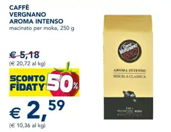 Esselunga Caffè Vergnano Aroma Intenso 250 g offerta