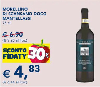 Esselunga Morellino di Scansano DOCG Mantellassi 75 cl offerta