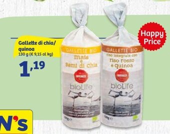Gallette di chia/ quinoa 130 g
