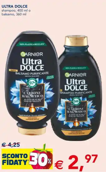 Esselunga Garnier Ultra Dolce shampoo 400 ml o balsamo 360 ml offerta