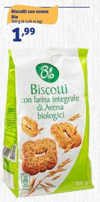 In'S Mercato Biscotti con avena Bio 350 g offerta