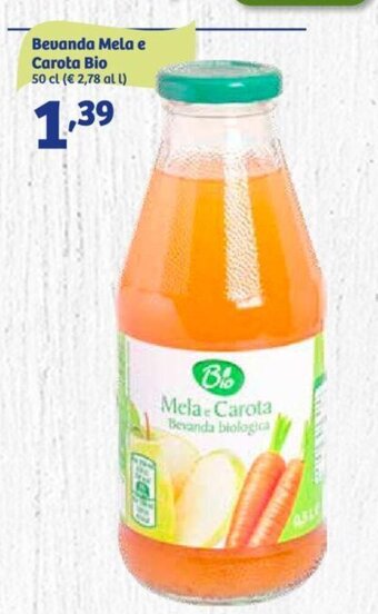 In'S Mercato Bevanda Mela e Carota Bio 50 cl offerta