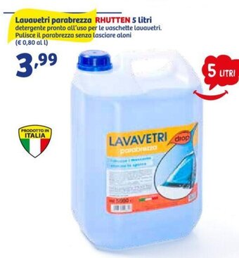 In'S Mercato Lavavetri parabrezza Rhutten 5 Litri offerta