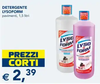 Esselunga Lysoform Detergente pavimenti, 1,5 litri offerta