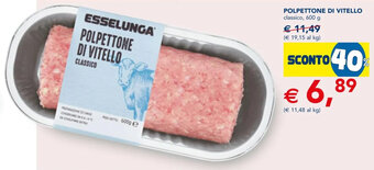 Esselunga Polpettone di Vitello classico, 600 g offerta