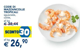 Esselunga Code di Mazzancolle Tropicali offerta