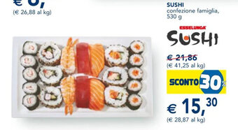 Esselunga Sushi confezione famiglia 530 g offerta