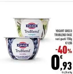 Conad Superstore Fage yogurt greco trublend offerta