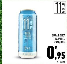 Conad Superstore 11 paralleli birra bionda offerta