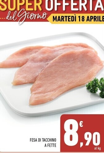 Conad Superstore Fesa di tacchino a fette offerta