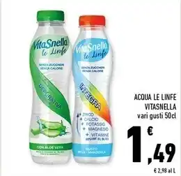 Conad Superstore Vitasnella acqua le linfe offerta