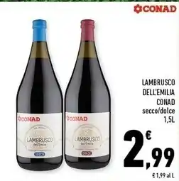 Conad Superstore Conad lambrusco dell'emilia offerta