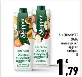 Conad Superstore Zuegg succhi skipper offerta