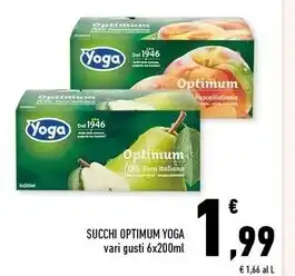 Conad Superstore Yoga succhi optimum offerta